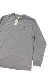 NEW New Balance Made In USA Long Sleeve Core Mens T Shirt Gray MT21542-AG MIUSA