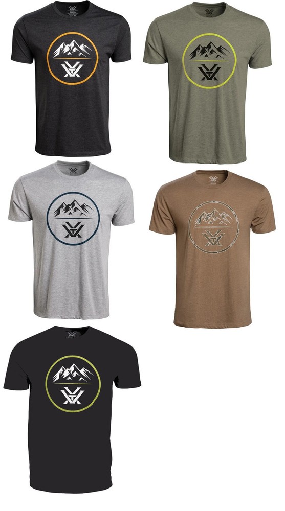 Vortex Optics Three Peaks Short Sleeve T-Shirt Mens M/L/XL/2X/3X