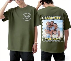 Best Friend Birthday Gift Custom Photo 100% Cotton T-Shirt