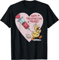 Happy Valentine’s Day Nurse Funny Goose Nurse T-Shirt