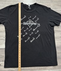 Disney Kingdom Hearts Shirt Adult 2XL Keys Graphic Black Game Tee Square Enix