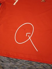 Ronaldo #7 Red Soccer Jersey -Med