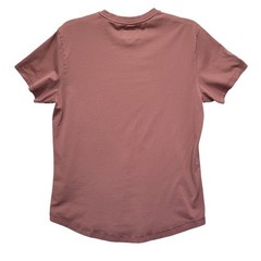 Cuts Curve-Hem T-Shirt Men’s Size M Short Sleeve Casual Top Maroon