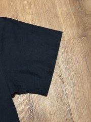 Vintage 90s Wolf Big Print Nature Tee Tshirt Single Stitch Black Mens L Canada