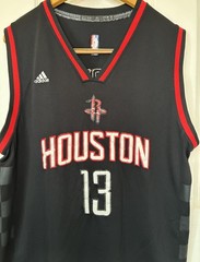 NBA Houston Rockets Basketball Black Shirt Jersey #13 Harden Swingman Adidas XL