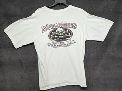 Vintage 90s Awful Arthur’s Oyster Bar White T-shirt USA Made Outer Banks Medium