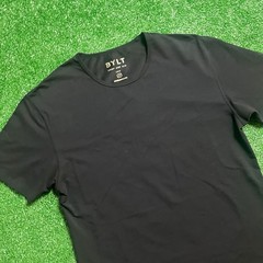 BYLT Drop Cut Lux Premium Shirt Men’s M Black Basics Crew Neck Stretch Tagless