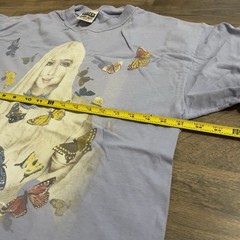 Vintage CHER Farewell Tour T-Shirt Adult Size L Large Butterflies Light Purple