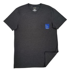 Apt.9 Mens Premier Flex Charcoal Gray V-Neck T-Shirt S. NWOT.