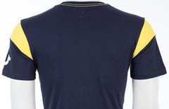 $79 TRUE RELIGION Navy SQUARE FOOTBALL Short Sleeve Designer Graphic T-shirt NWT