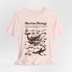 Marine Biology Illustration Tee | Whale Shark, Sea Life Diagram