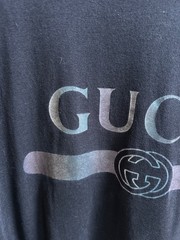 GUCCI men’s short sleeve logo T-Shirt – Black – M