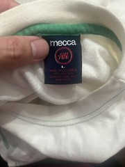 Vintage White Mecca USA True To The Game Felt T-Shirt Size L