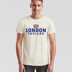 London England Union Jack Flag Cities Travel Mens T-Shirt Womens Tee