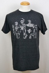 Teen Titans T-shirt DC Comics Superhero Noir Style Graphic Tee Dark Gray NWT
