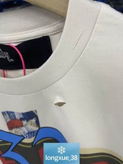 Unisex Cotton Distressed Holes T-Shirt Washed Streetwear Summer Short Sleeve Tee