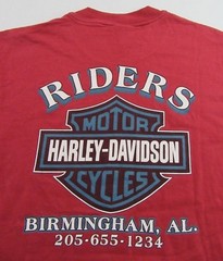 Vintage ’95 HARLEY DAVIDSON MOTORCYCLES/ RIDERS Birmingham AL. T Shirt Size M