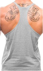 Men Cotton Gym Tank Top Y-Back Vest Sleeveless Breathable Fitness Muscle Shirt