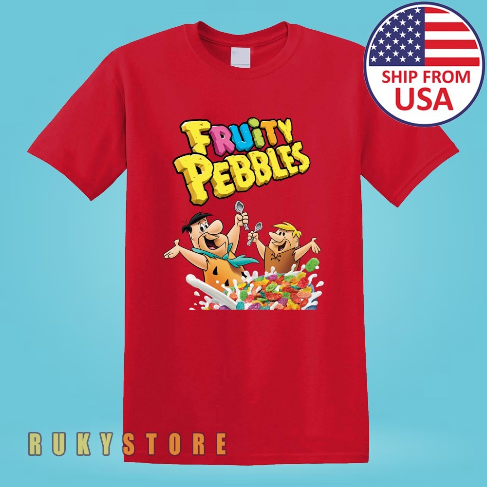 Fruity Pebbles Cereals Men’s Red Size S-5XL