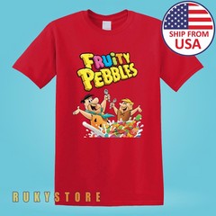 Fruity Pebbles Cereals Men’s Red Size S-5XL