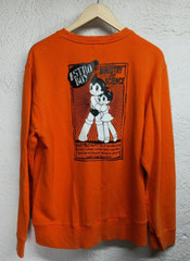 Astro Boy Sweater Pullover Mens Size XL Tezuka Productions Orange