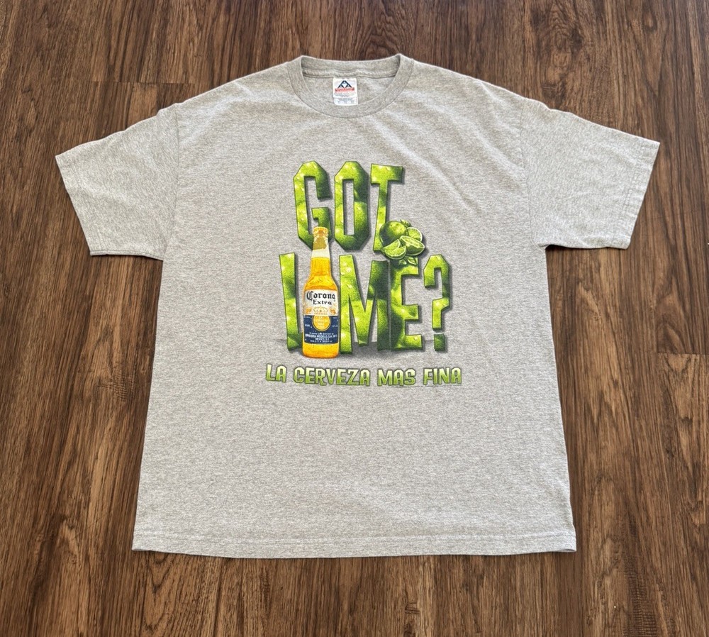Vintage Corona Extra “Got Lime?” La Cerveza Mas Fina Graphic Tee Alstyle XL