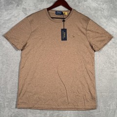Polo Ralph Lauren Shirt Mens L Brown Custom Slim Fit Classics Pony Tee