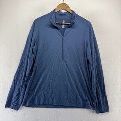 REI Merino 185 Long Sleeve Half-Zip Base Layer Top men’s XL Blue Pullover Tech