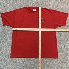 Vintage Hanes Heavyweight 50/50 Embroidered Sailing T Shirt Red XXL Made in USA