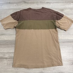 Red Ape Shirt Men’s 2XL Brown Colorblock Distressed Pocket Tee Cotton