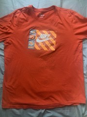 Nike The Nike Tee Nike Air Men’s Red Graphic Crew Neck T-Shirt L Regular