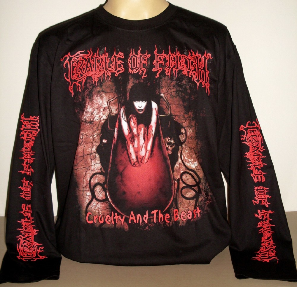 Cradle Of Filth Cruelty And The Beast Long Sleeve T-Shirt Size S M L XL 2XL 3XL