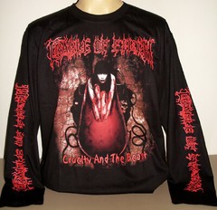 Cradle Of Filth Cruelty And The Beast Long Sleeve T-Shirt Size S M L XL 2XL 3XL