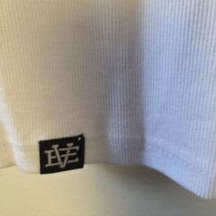 Ekkovision Men’s XL White Ribbed Knit Cotton Spandex Beater Tank Top NWOT