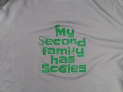 Animal Shirt Men XXL Gray My Second Family Has Scales Lightweight Breathable