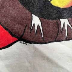 Vintage Fruit of the Loom Toucan Bird Graphic T Shirt Size Large Single Stitch