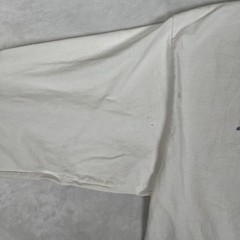 Vintage Navy Long Sleeve T-Shirt Mens XL White Mock Neck Made USA 90s
