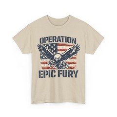 Operation Epic Fury American Flag Eagle T-Shirt