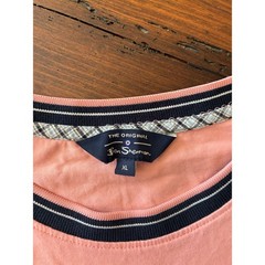 Ben Sherman Coral Pink Pocket Tshirt With Contrasting Trim, Men’s Size XL