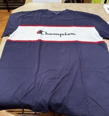 Champion Classic Jersey T-Shirt Mens Size 2XL Blue/R/W RN#135969 Athleticwear