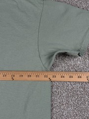 Life Is Crap Shirt Size Men Large Green Short Sleeve Hiking Outdoor Funny Parody