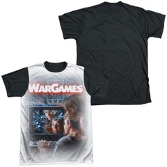 Wargames Poster Adult Halloween Costume T Shirt (Black Back), S-3XL