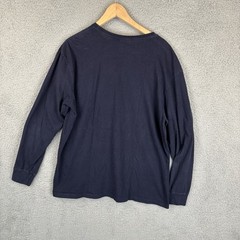 Vintage 90s Polo Ralph Lauren Pocket Long Sleeve T-Shirt Mens L Navy Red Pony