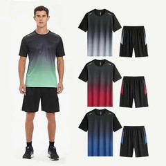 2025 Summer New Men’s Set Casual T-shirt Short Sleeve Shorts Sports and Leisure