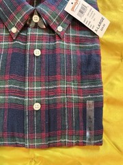 NWT Ivy Crew Plaid Button Up XL