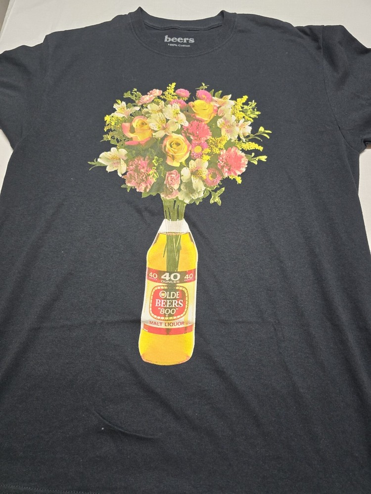 Beers Olde English Style Street Wear Malt Liquor T-SHIRT Size Large NWOT