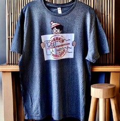 Fruit Of The Loom Vintage Gray T-Shirt Witness Protection Where’s Waldo? Mens XL