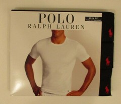 3 POLO RALPH LAUREN S M L XL SLIM FIT COTTON BLACK WHITE NAVY CREW NECK T SHIRTS