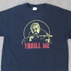 VTG Fright Rags T Shirt L Night Of The Creeps Sci-Fi Horror Movie THRILL ME Tee