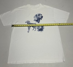 Vintage Wild Side Tshirt Adult XL White Weimaraner Front Graphic